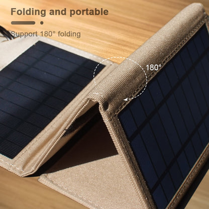 Flexible Solar panel 5V 2USB Portable Foldable Waterproof Power Bank